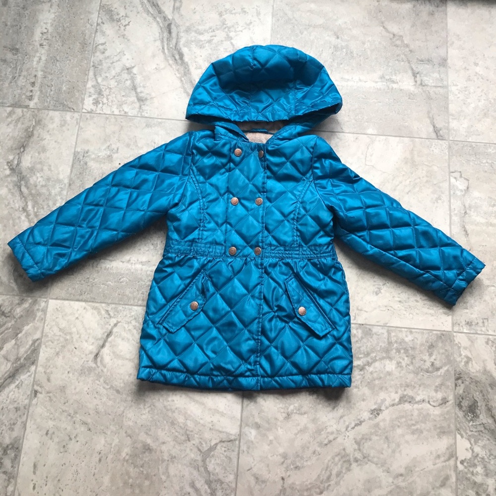 London Fog teal girls dress coat
